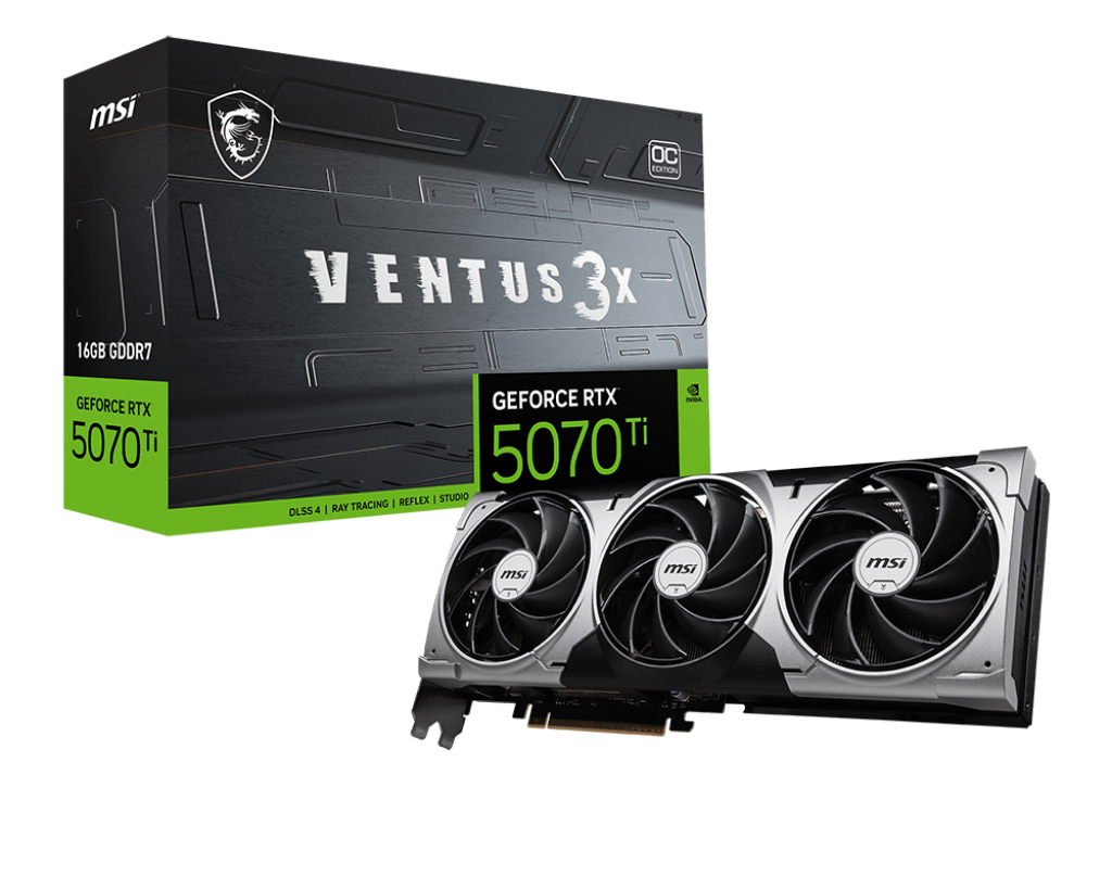 5070Ti MSI RTX VENTUS 3X OC 16GB-3xDP-HDMI-2,5slot
