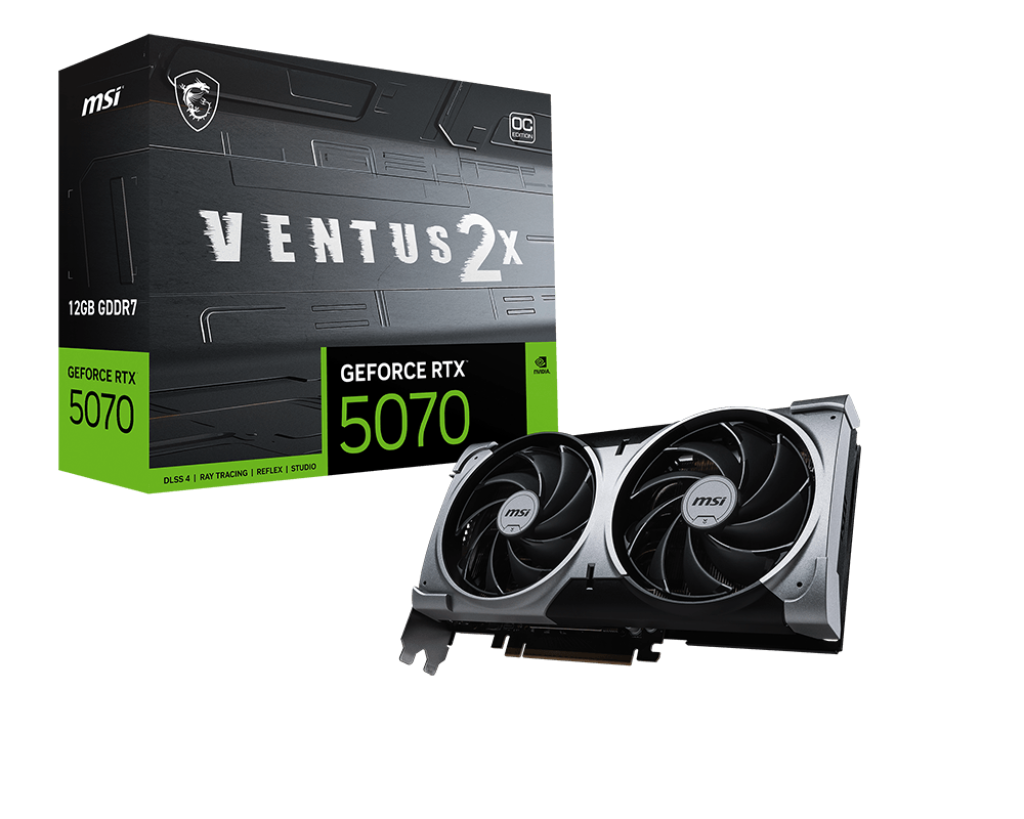 5070 MSI RTX VENTUS 2X OC 12GB-3xDP-HDMI-2,5slot