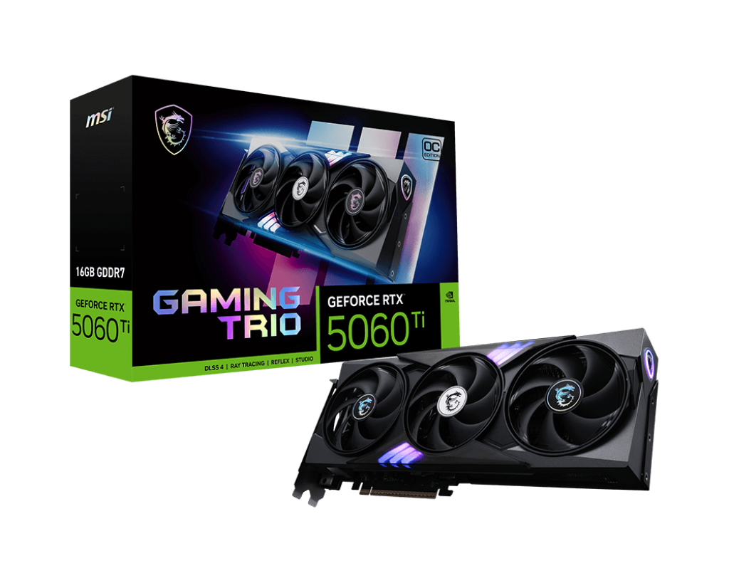 5060Ti MSI RTX GAMING TRIO OC 16GB-3xDP-HDMI-2,5slot