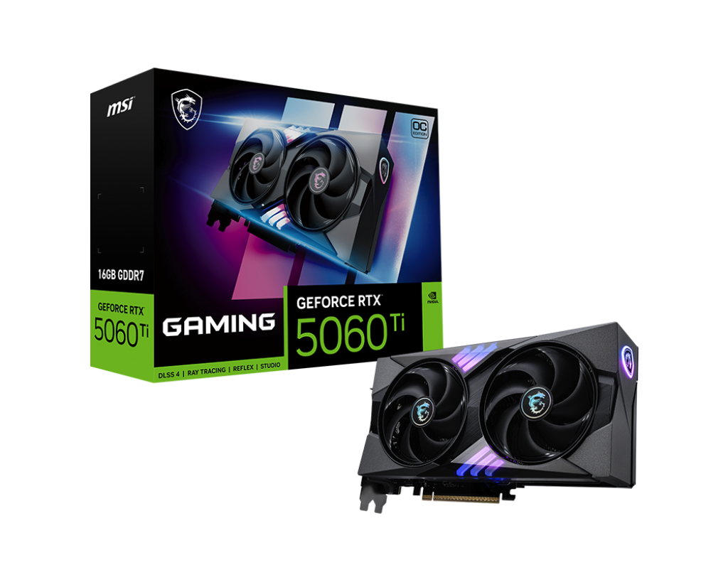 5060Ti MSI RTX GAMING OC 16GB-3xDP-HDMI-2,5slot