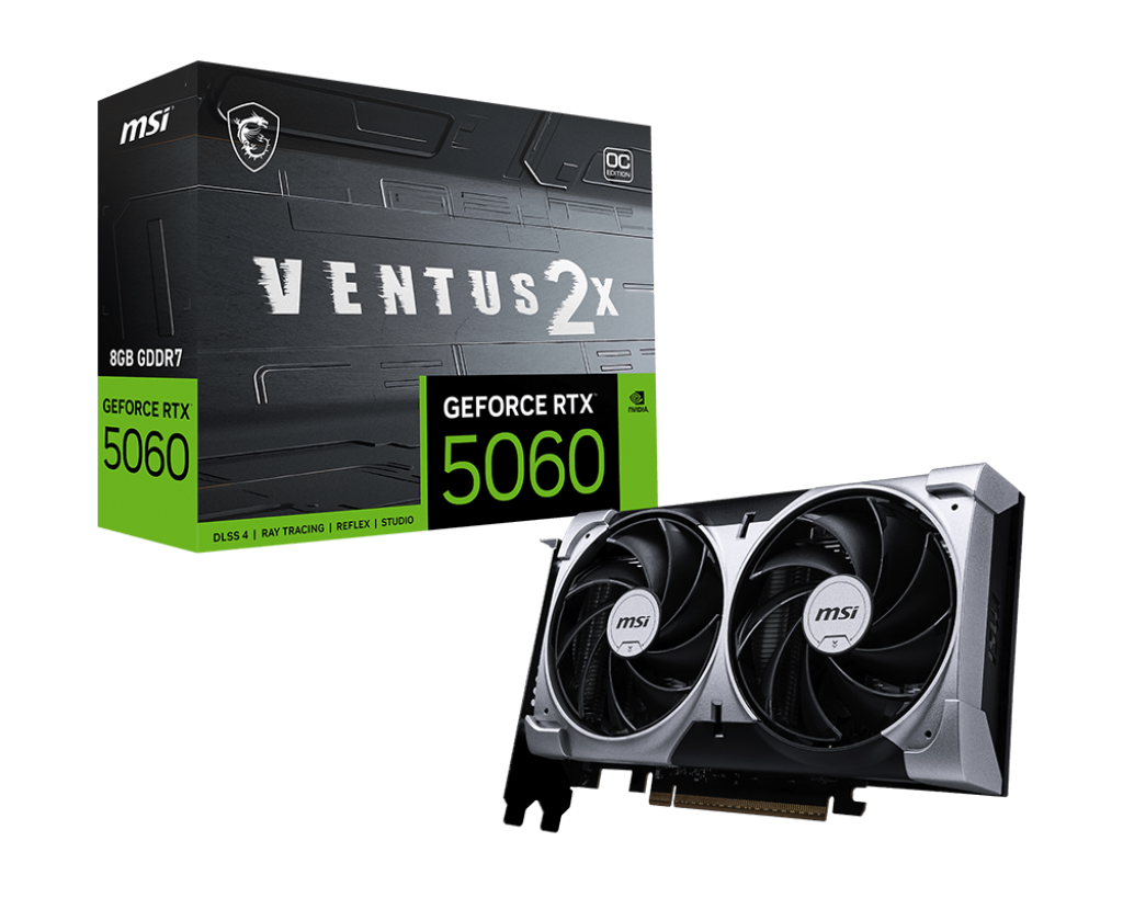 5060 MSI RTX VENTUS 2X OC 8GB-3xDP-HDMI-2slot
