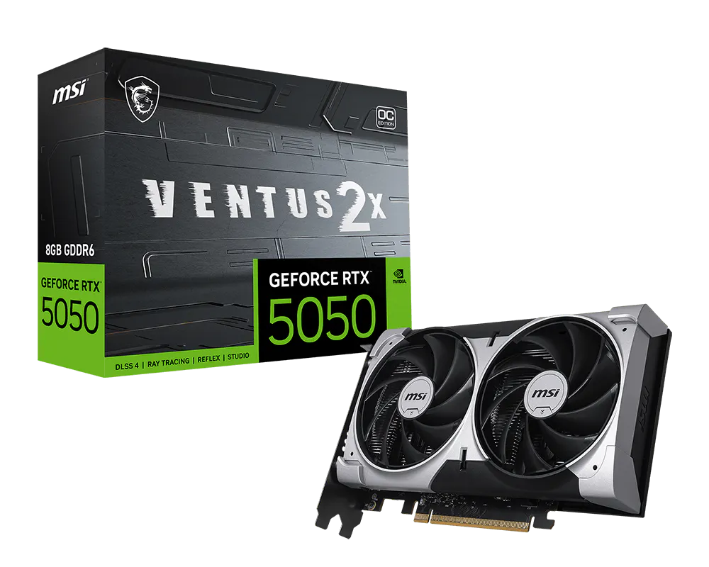 5050 MSI RTX VENTUS 2X OC 8GB-3xDP-HDMI-2slot