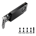 A400 PNY RTX 4GB-4xmDP-1slot incl. Adapter 4x mDP->DP