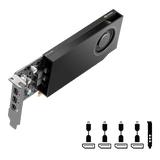 A400 PNY RTX 4GB-4xmDP-1slot incl. Adapter 4x mDP->DP
