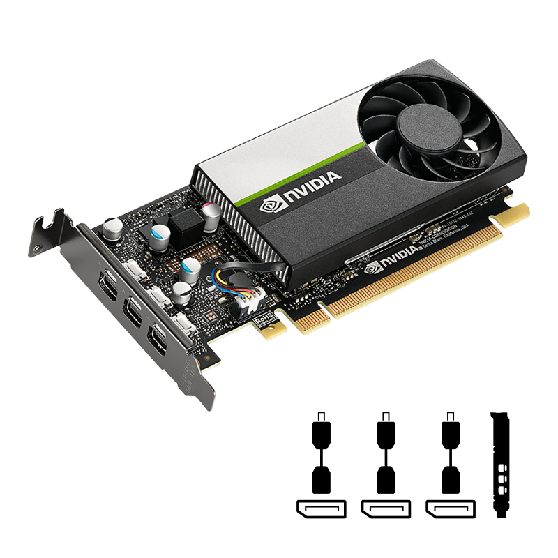 T400 PNY 4GB-3xmDP-1slot incl. Adapter 3x mDP->DP