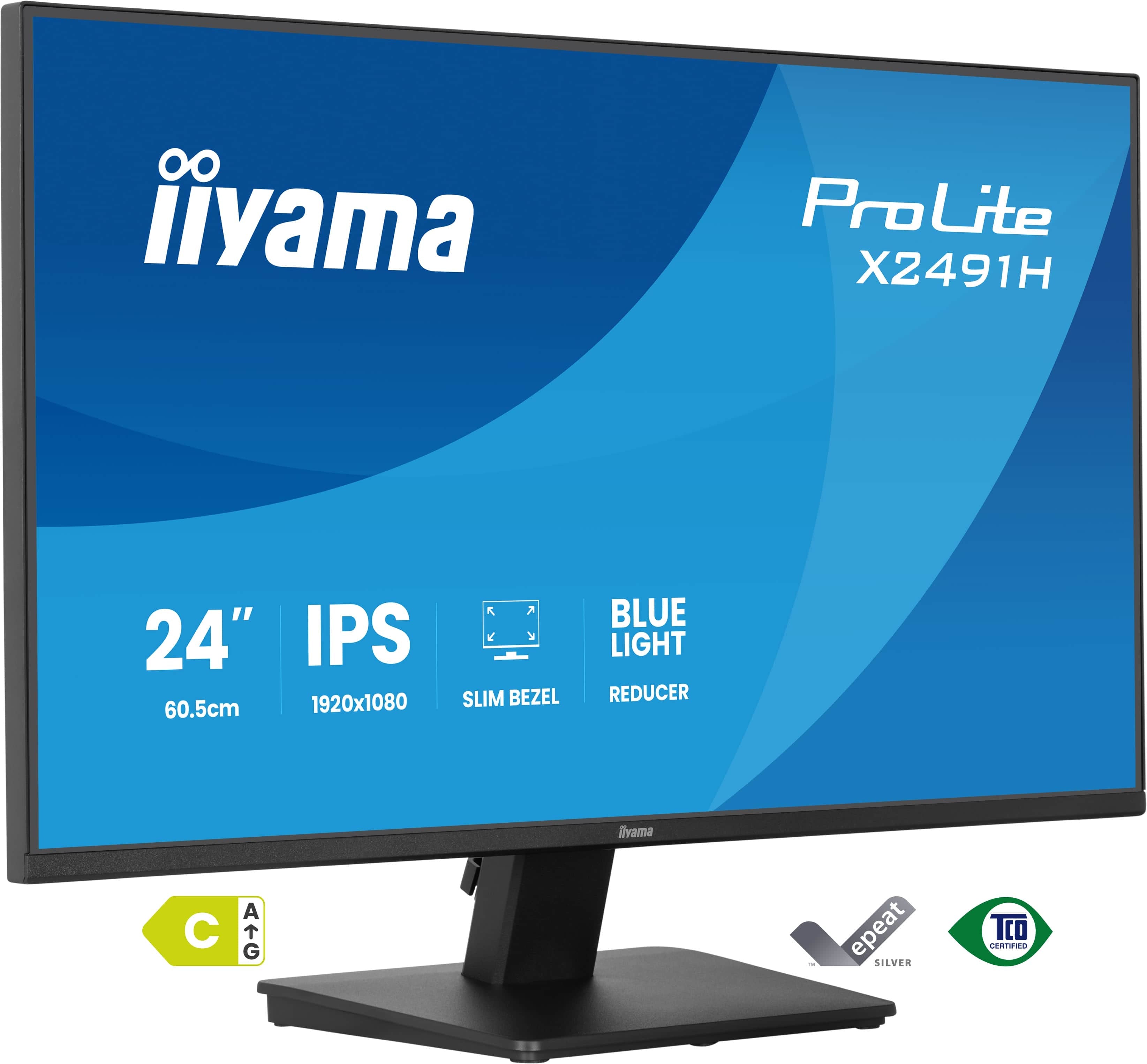 24-inch Iiyama ProLite X2491H-B1 FHD-DP-HDMI-IPS