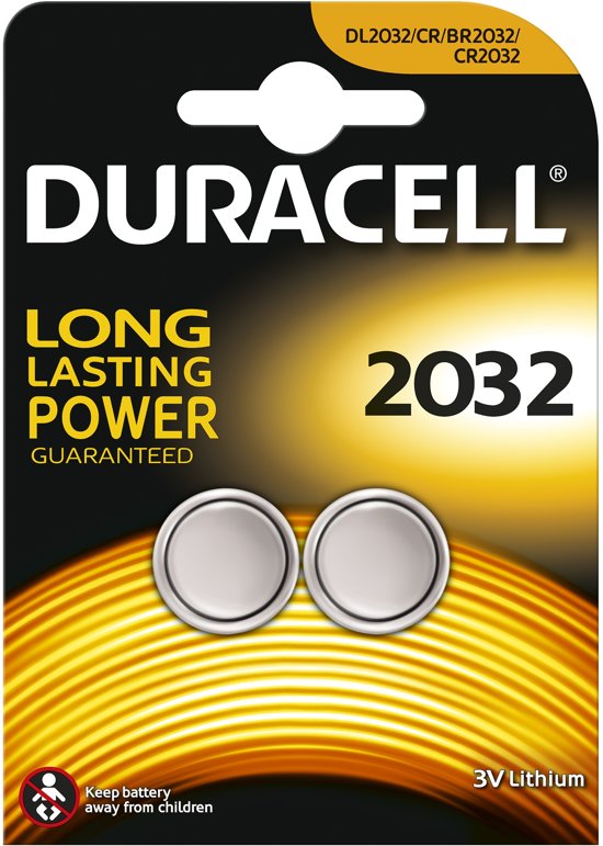 Duracell Lithium Knoopcel CR2032 (2-pack)