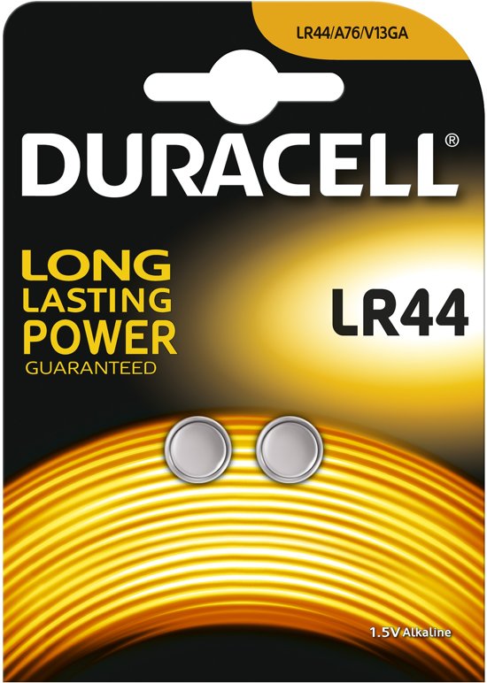 Duracell Alkaline Knoopcel V13GA / L1154 / LR44 (2-pack)