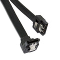 SATA OEM 0.40m 6GBs 90° hoek met clip Zwart